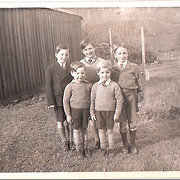 Some boys at Bethany Boys' Home when it was at Dover in southern Tasmania